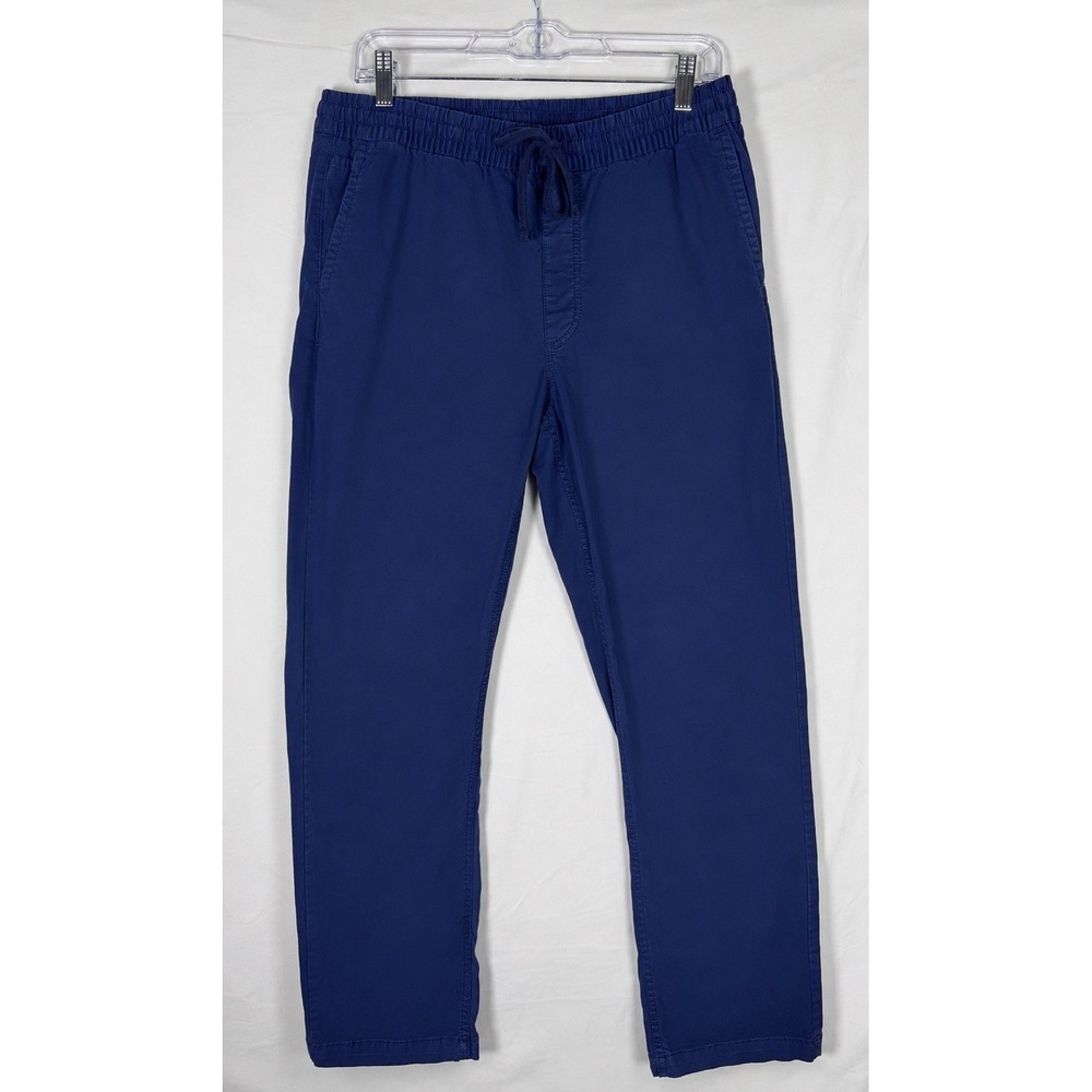 Vans Range Elastic Relaxed Fit Pants Mens Small Blue Chino Drawstring Joggers
